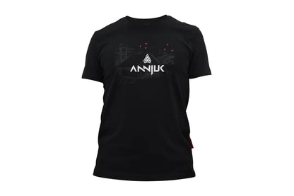 Annjuk T-Shirt Black Logo Big Men L