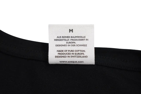 Annjuk T-Shirt Black Big Logo Women XL