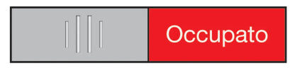 BEREC Türschild 27,4x102mm 314.083 Alu, Libero-Occupato