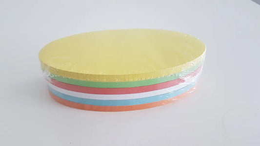 BEREC Karten 6-farbig ass. 520.SK300 Oval 185x105mm 300 Stk.