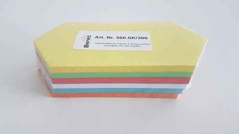 BEREC Karten 6-farbig ass. 560.SK300 Rhomben 200x95mm 300 Stk.