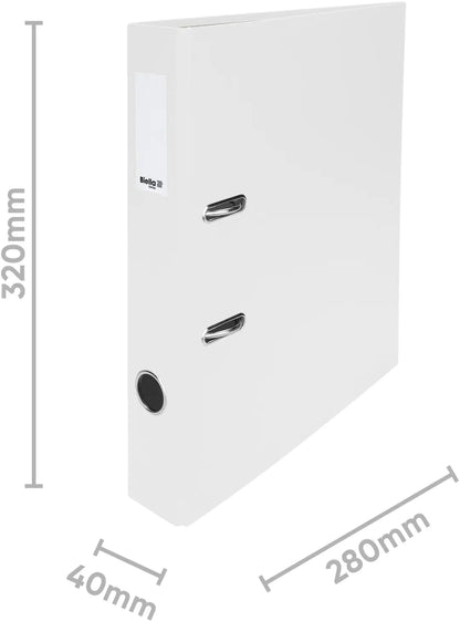 BIELLA Ordner Plasticolor 4cm 10740401U weiss A4