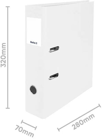 BIELLA Ordner Plasticolor 7cm 10740701U weiss A4