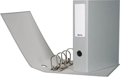 BIELLA Ordner 8cm 12042800U 2 Machaniken grau 2xA5