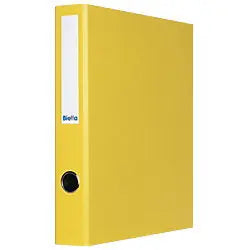 BIELLA Zeigebuch Dinor-Quatro 4cm 12644420U gelb, 4-Ring A4