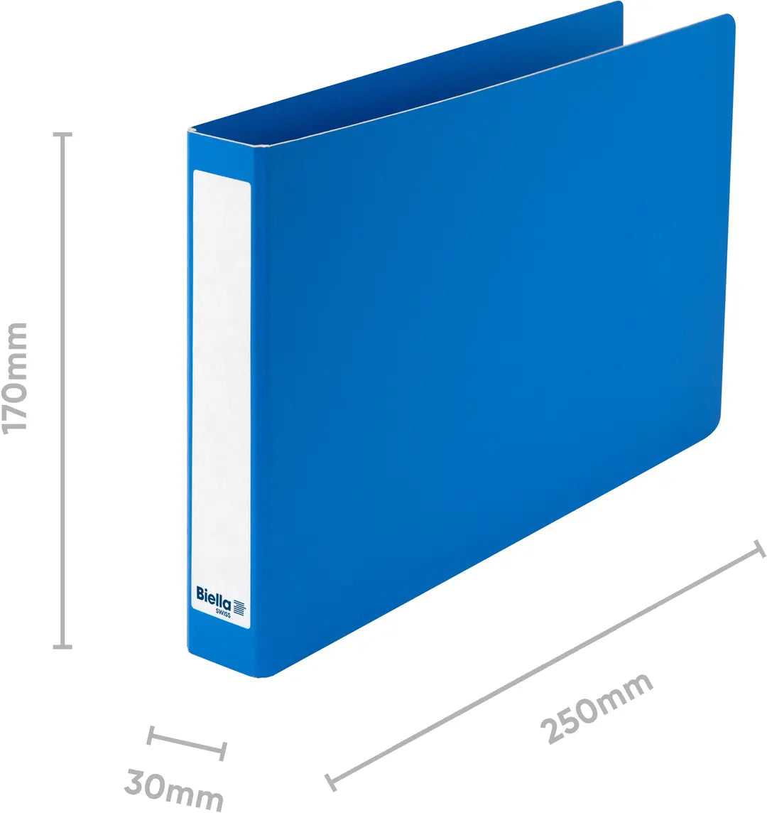 BIELLA Ringbuch Viria 3cm 15155305U blau 2-Ring A5 quer