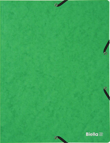 BIELLA Gummibandmappe A4 17840130U grün, 355gm2 200 Bl.