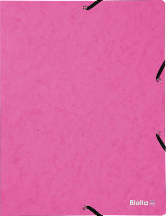 BIELLA Gummibandmappe A4 17840140U rosa, 355gm2 200 Bl.