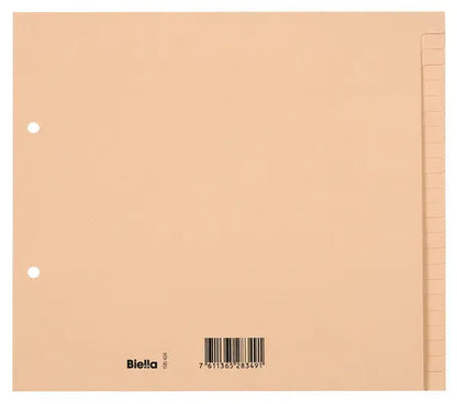 BIELLA Kartonregister A4 19542400U braun blanko 24-teilig