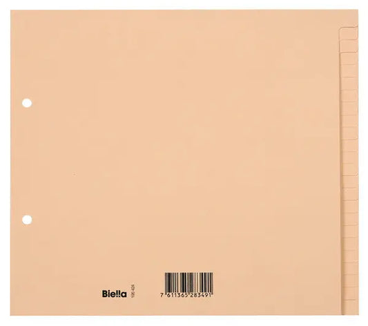 BIELLA Kartonregister A4 19542400U braun blanko 24-teilig