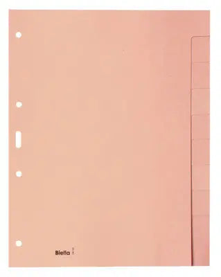 BIELLA Kartonregister A4 19641000U braun blanko 10-teilig