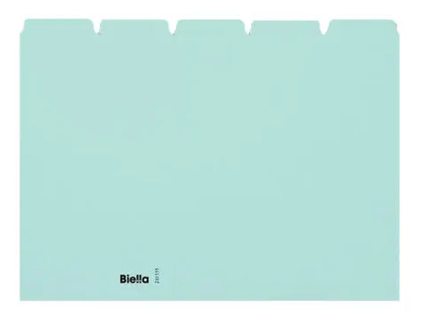 BIELLA Kartei-Leitkarten blanko A5 21055505U blau 25-teilig