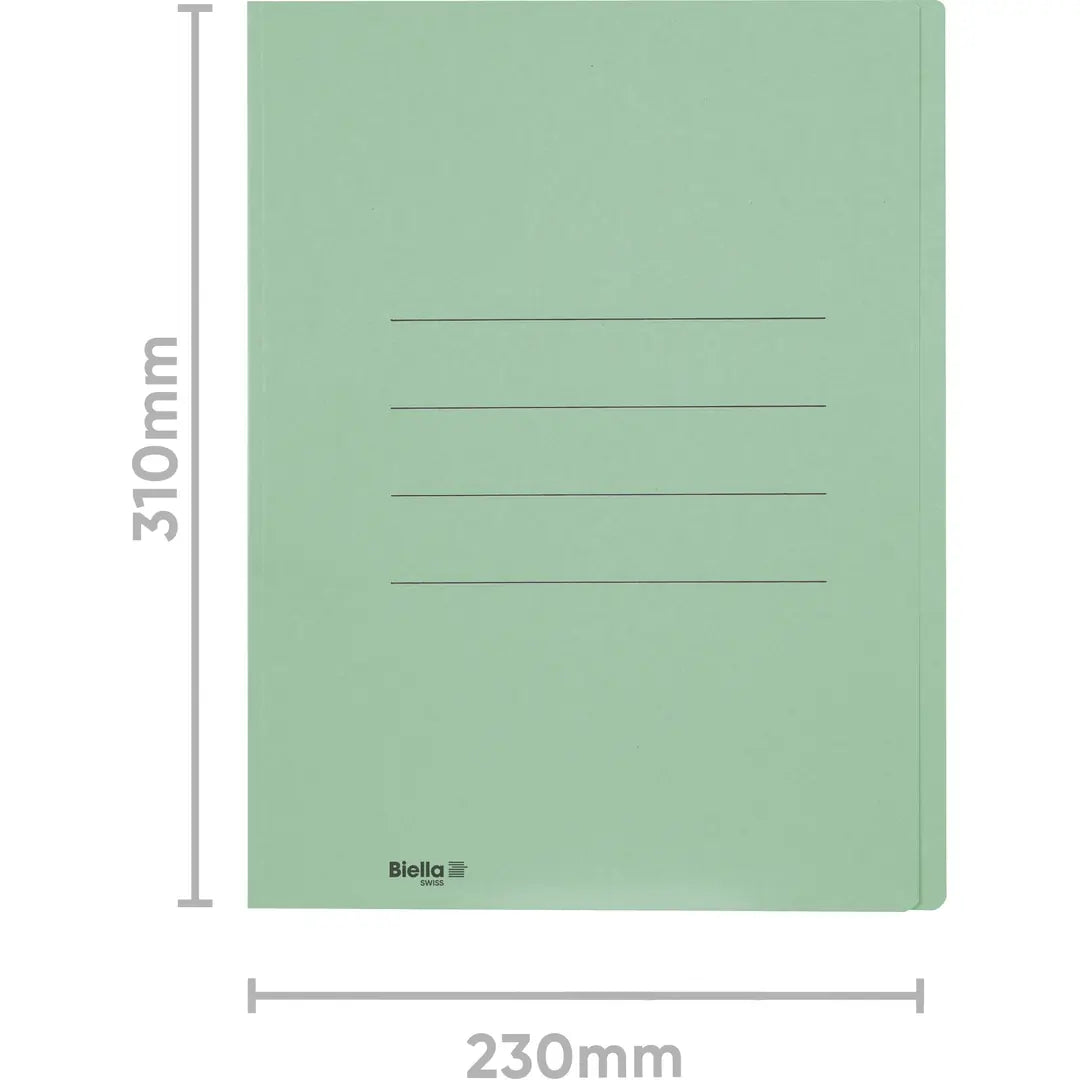 BIELLA Einlagemappe A4 25040030U grün 240g/m2 100 Stück