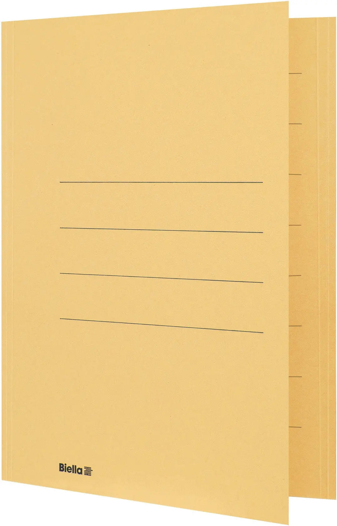 BIELLA Einlagemappe m. Klappe A4 25040120U gelb 240g/m2 50 Stück