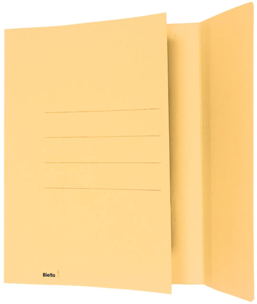 BIELLA Einlagemappe m. Klappe A4 25040120U gelb 240g/m2 50 Stück