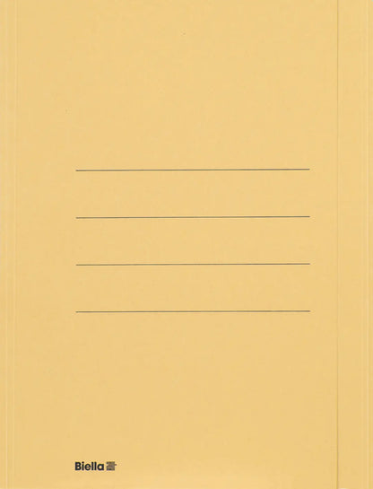 BIELLA Einlagemappe m. Klappe A4 25040120U gelb 240g/m2 50 Stück