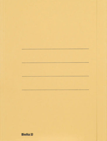 BIELLA Einlagemappe m. Klappe A4 25040120U gelb 240g/m2 50 Stück