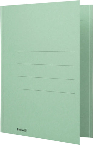 BIELLA Einlagemappe m. Klappe A4 25040130U grün 240g/m2 50 Stück