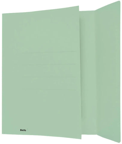 BIELLA Einlagemappe m. Klappe A4 25040130U grün 240g/m2 50 Stück