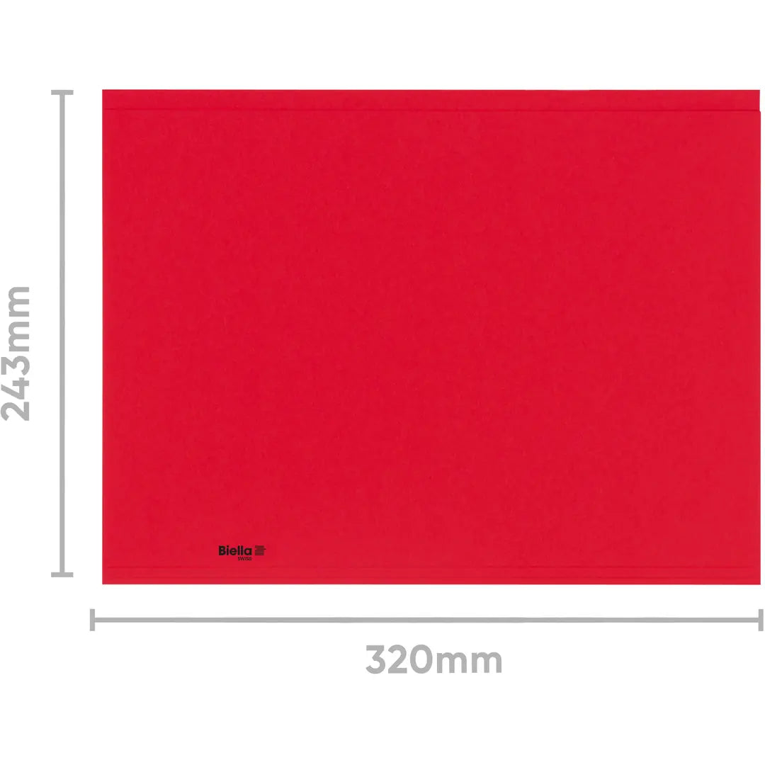 BIELLA Vertikalmappe Recycolor 25342745U 32x23,3/24,3cm, rot 100 St.