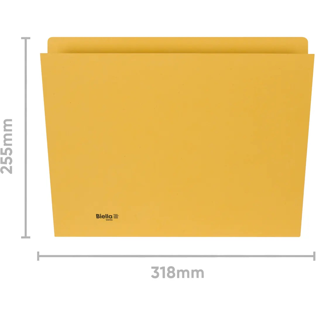 BIELLA Vertikalmappe A4 25543220U gelb 320g 100 Stück