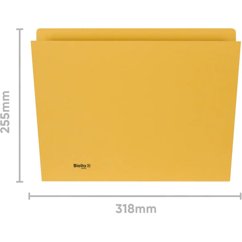 BIELLA Vertikalmappe A4 25543220U gelb 320g 100 Stück