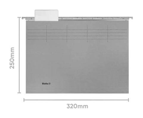 BIELLA Hängemappen-Set A4 27125525U grau 32x25cm 25 Stück