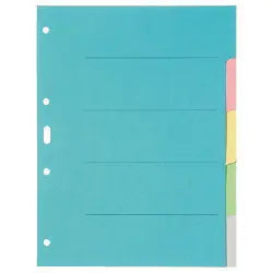 BIELLA Kartonregister A4 46140500U bunt 5-teilig