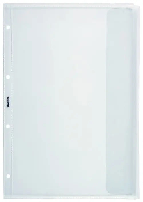 BIELLA Zeigetaschen PP 150my A4 47241503U mit Lasche glatt 10 Stück