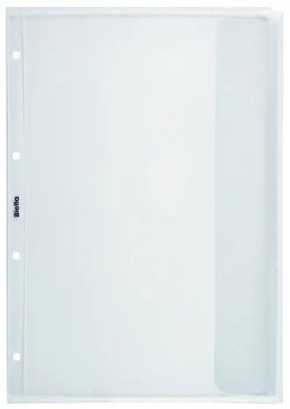 BIELLA Zeigetaschen PP 150my A4 47241503U mit Lasche glatt 10 Stück