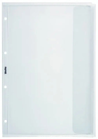 BIELLA Zeigetaschen PP 150my A4 47241503U mit Lasche glatt 10 Stück