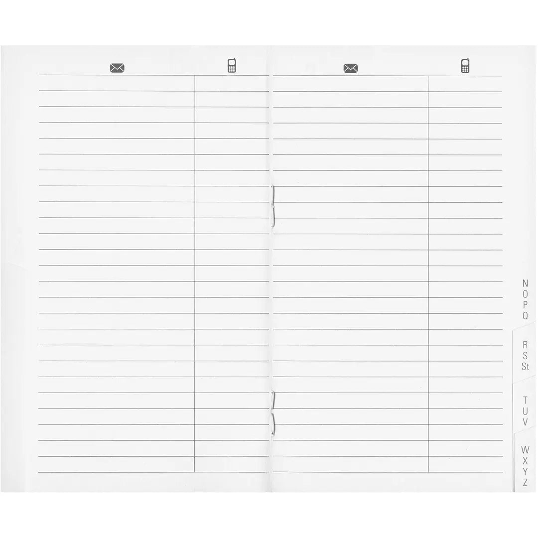 BIELLA Paris Adressregister 85340800U weiss liniert 7.5x12.6cm