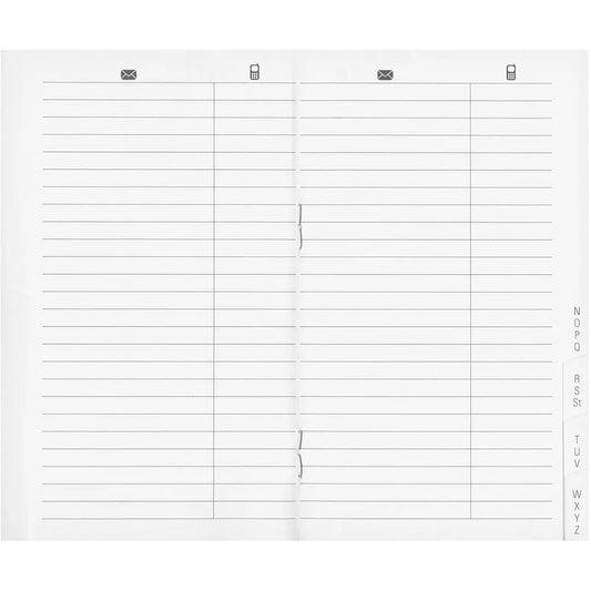 BIELLA Paris Adressregister 85340800U weiss liniert 7.5x12.6cm