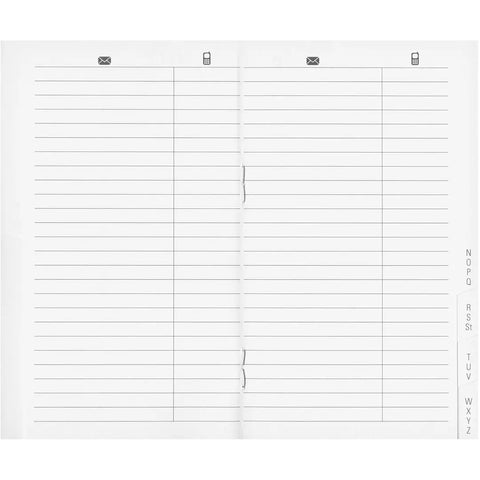 BIELLA Paris Adressregister 85340800U weiss liniert 7.5x12.6cm