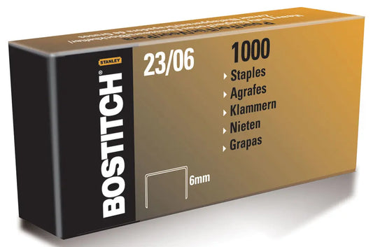 BOSTITCH Heftklammern 23/6 mm 23-06-1M 1000 Stück