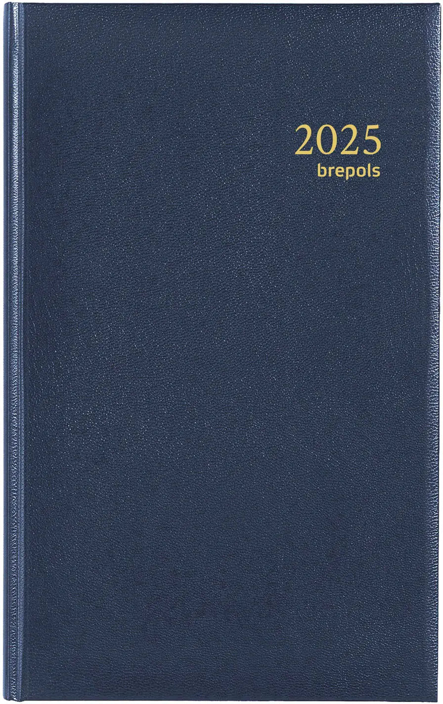 BREPOLS Agenda Brefix Lima 2025 0.016.1256 1T/1S blau 11.3x18.2cm