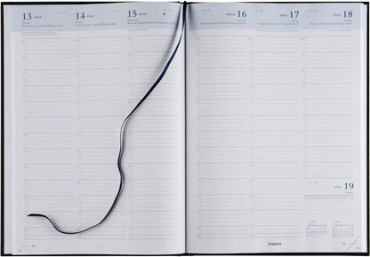 BREPOLS Agenda Omega Lima Kul. 2025 0.030.1256 1W/2S schwarz 21x29cm