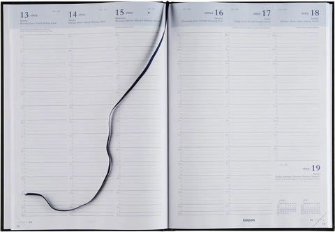 BREPOLS Agenda Omega Lima Kul. 2025 0.030.1256 1W/2S schwarz 21x29cm