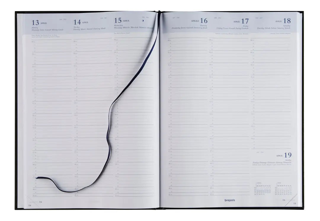 BREPOLS Agenda Omega Lima Kul. 2025 0.030.1256 1W/2S bordeaux 21x29cm