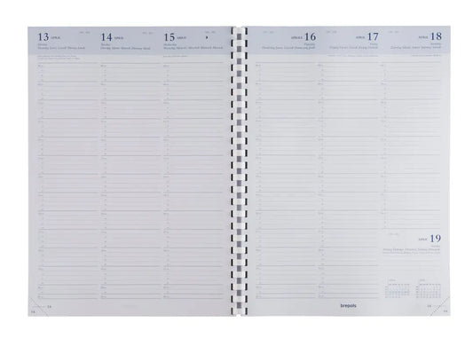 BREPOLS Agenda Omega Capri Kul. 2025 0.030.2582 1W/2S schwarz 21x29cm