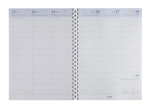BREPOLS Agenda Omega Capri Kul. 2025 0.030.2582 1W/2S schwarz 21x29cm