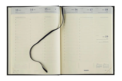 BREPOLS Agenda Timing 0136 Lima 2025 0.136.1256 1W/2S schwarz 17.1x22cm