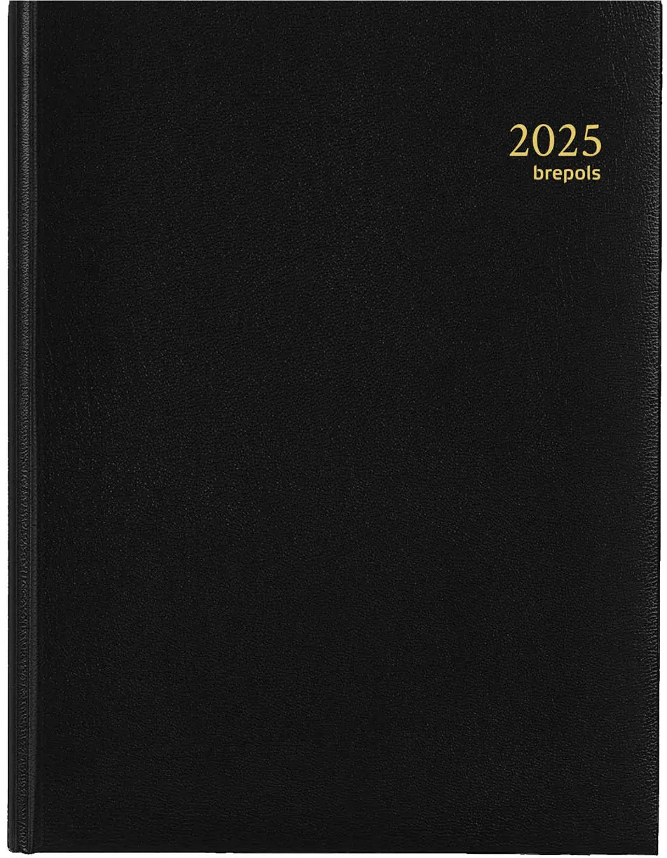 BREPOLS Agenda Timing 0136 Lima 2025 0.136.1256 1W/2S schwarz 17.1x22cm