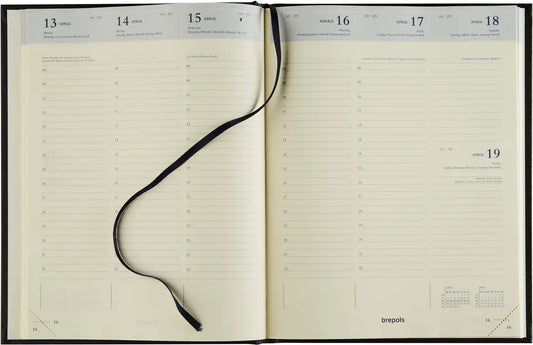 BREPOLS Agenda Timing 0136 Lima 2025 0.136.1256 1W/2S blau 17.1x22cm