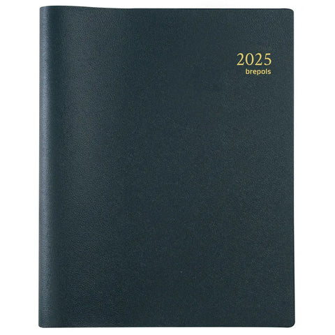 BREPOLS Agenda Timing Genova 2025 0.136.2052 1W/2S schwarz 17.1x22cm