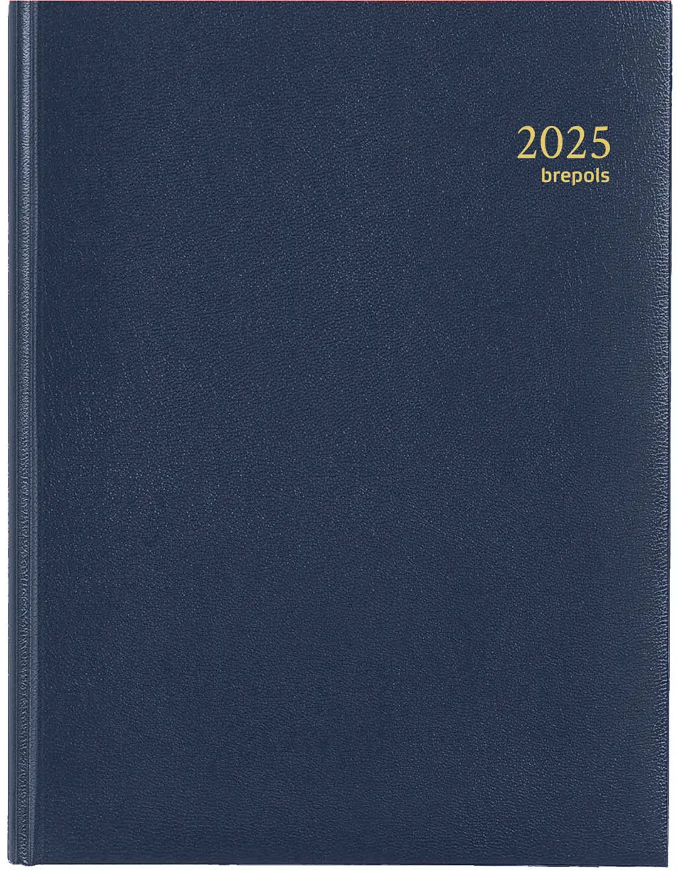BREPOLS Agenda Timing Lima 2025 0.137.1256 1W/2S blau 17.1x22cm