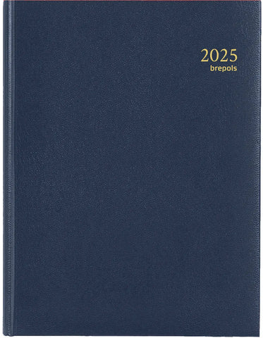 BREPOLS Agenda Timing Lima 2025 0.137.1256 1W/2S blau 17.1x22cm