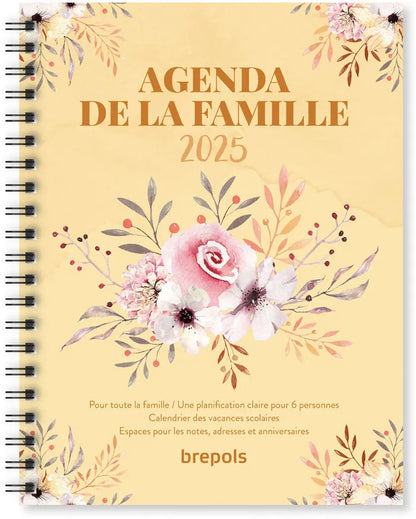 BREPOLS Agenda de la Famille 2024 0.166.2915 1W/2S grün 16.8x22cm