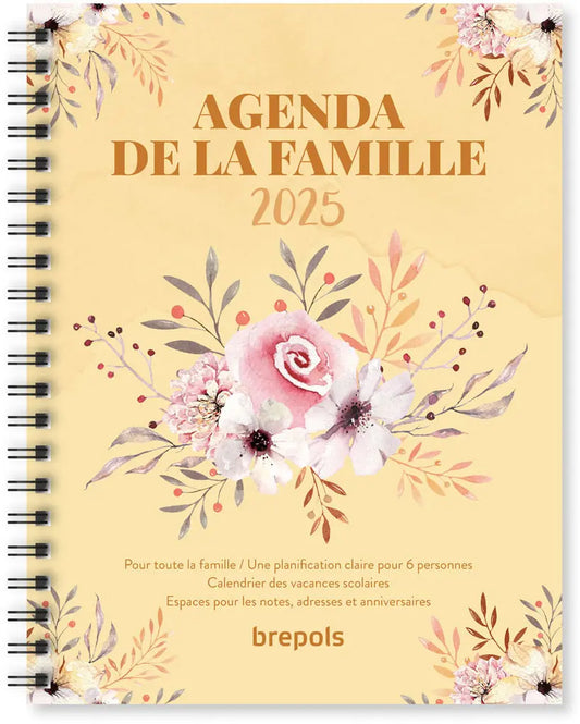 BREPOLS Agenda de la Famille 2024 0.166.2915 1W/2S grün 16.8x22cm