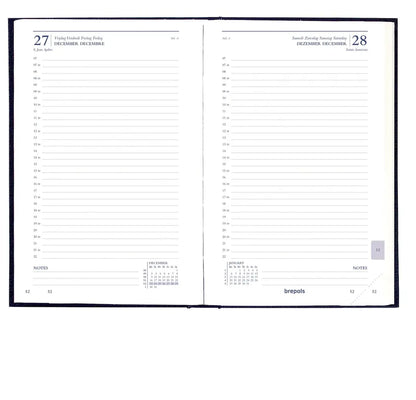 BREPOLS Agenda Saturnus Luxe Lima 2025 0.216.1256 1T/1S weinrot 13.3x20.8cm